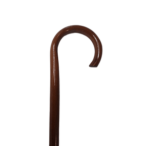 Lyxkäpp i mörkt trä - modell "GIETA" med svängt handtag. 93 cm hög - Pinnar - Seniorliving