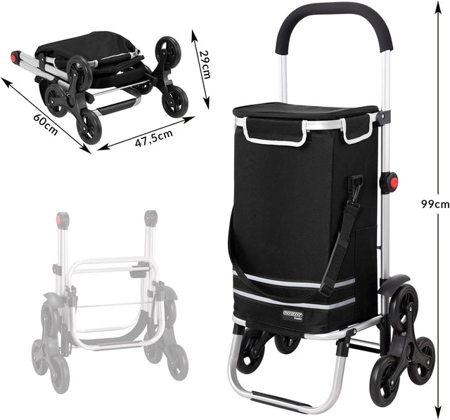 Monzana Shopping Bag/ Shopper - Din ultimata shoppinglösning. Inbyggt termosrum - Kundvagn - Shopper - Seniorliving