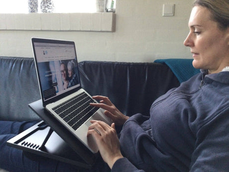 Multifunktionellt justerbart datorbord - enkelt och enkelt att justera i 8 vinklar - Nattduksbord - Seniorliving