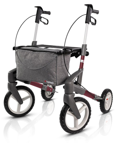 "Olympos OFFROAD" utomhusrollator - Lätt, hopfällbar &amp; stabil. 8,6 kg! - Utomhusvandrare - Seniorliving