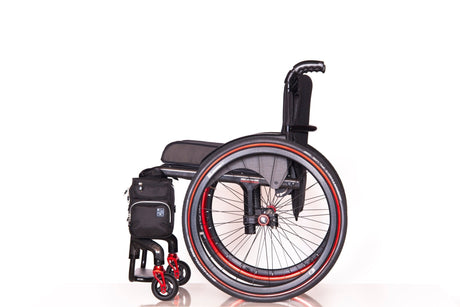 QUOKKA - "VERTIKAL". Utsökt &amp; Unikt. Rymlig väska med coola effekter. 2 färger - Rullstolsväska - Seniorliving