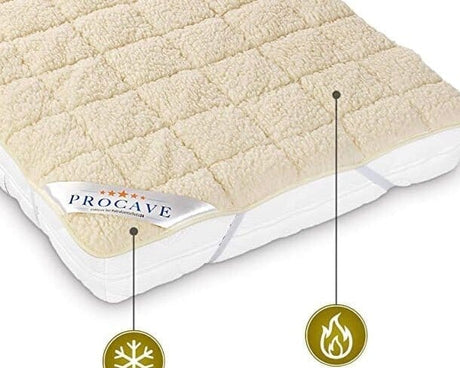 Rullmadrass i mjuk lammull - Andas &amp; temperaturreglerande. 2 storlekar - Rullmadrasser - Seniorliving