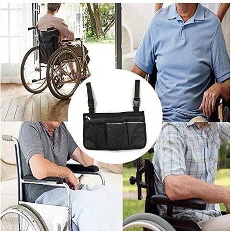 Rullstolsväska för montering på armstödet – smart, liten och vattentät. 2 färger - Rullstolsväska - Seniorliving