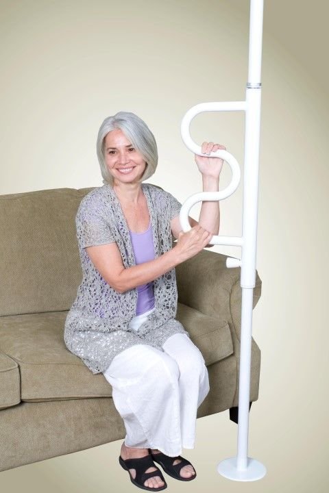 "Security Pole" - Säkerhetsgrepp från golv till tak med 360° rotation. Säker och enkel att installera. - Stödhandtag - Seniorliving