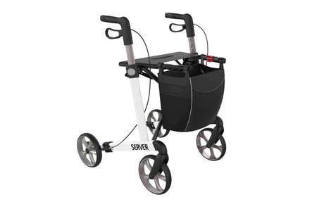"SERVER" aluminiumrollator - smart, lätt och klassisk. 6 vackra färger - Utomhusvandrare - Seniorliving