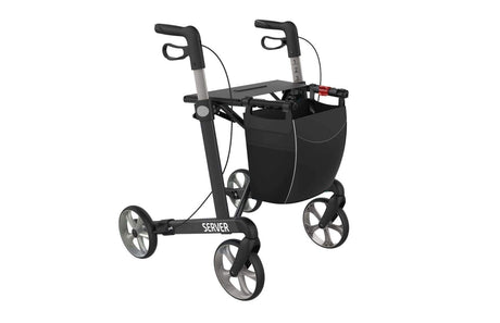 "SERVER" aluminiumrollator - smart, lätt och klassisk. 6 vackra färger - Utomhusvandrare - Seniorliving