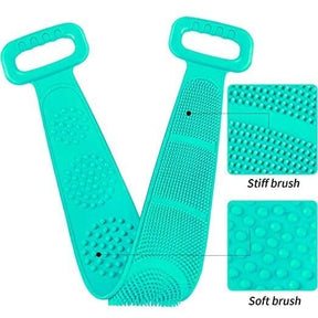 Smart silikon ryggskrubber för bad - 2 sidor &amp; handtag. Hypoallergen (11 x 76 cm) - Diverse badrumstillbehör - Seniorliving