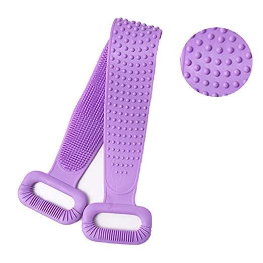 Smart silikon ryggskrubber för bad - 2 sidor &amp; handtag. Hypoallergen (11 x 76 cm) - Diverse badrumstillbehör - Seniorliving