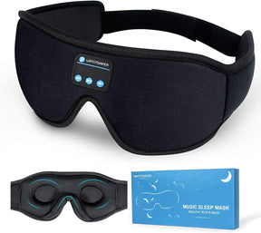 Sovmask med inbyggd Bluetooth - Spela musik medan du sover. Trådlös &amp; justerbar. 3 färger - sovmask - Seniorliving