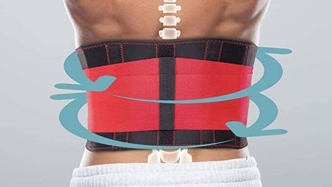 Stödbandage för ländrygg, magbråck och njurar - justerbart &amp; svetttransporterande. 4 storlekar - Stödbandage - Seniorliving