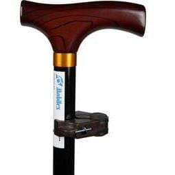 Stokke klämma, svart. Universal och lätt att installera. Köp den här! - Tillbehör för käppar - Seniorliving