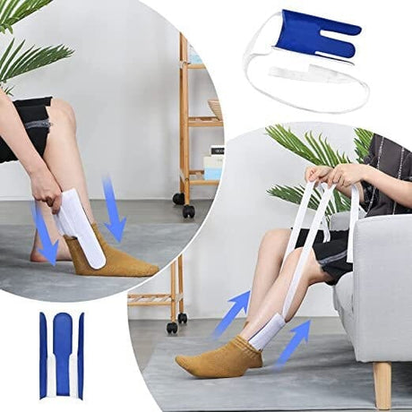 Strumpträdare - Liten, smart och enkel att använda. Mjuk och elastisk. En storlek - Strumpor - Seniorliving