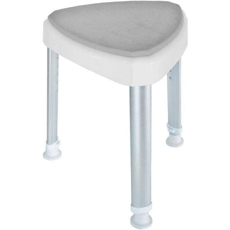 Triangulär pall med justerbar höjd (sitsbredd 45 cm) - Badpallen - Seniorliving