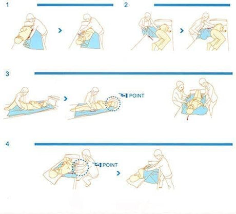 "TUBE" glidstycke för förflyttning i säng, bil &amp; körstil - Rörformad. 3 storlekar - Seniorliving
