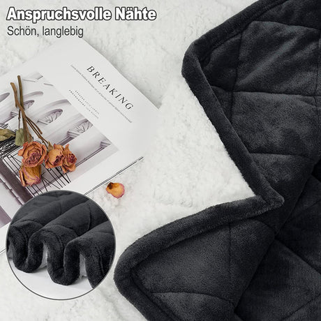 Tyngd filt - Mjuk och fluffig. 7 kg. (135 x200) Få en god natts sömn! - Vägt täcke - Seniorliving
