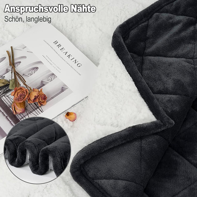 Tyngd filt - Mjuk och fluffig. 7 kg. (135 x200) Få en god natts sömn! - Vägt täcke - Seniorliving