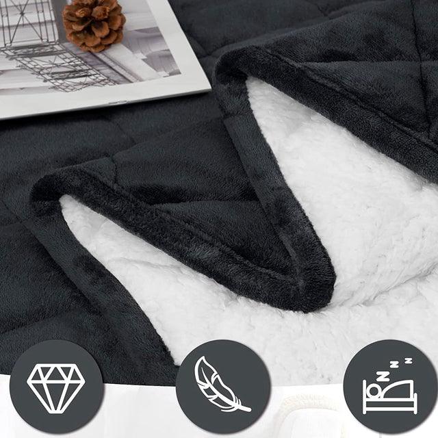 Tyngd filt - Mjuk och fluffig. 7 kg. (135 x200) Få en god natts sömn! - Vägt täcke - Seniorliving