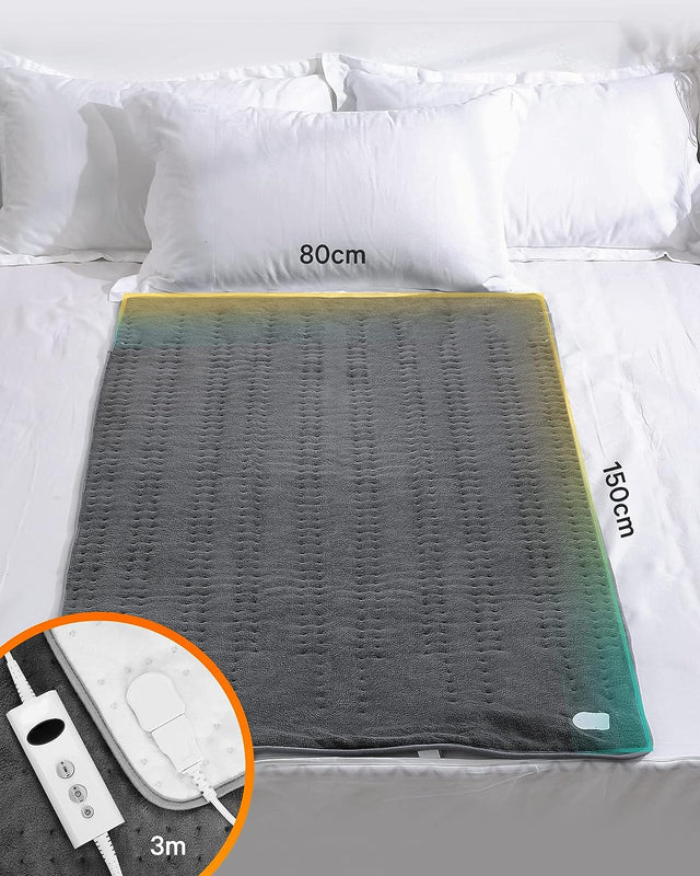 Upplev ökad sömnkomfort - "Soft Coral" elektrisk värmedyna. Justerbar värme &amp; timer - SÄNGVÄRMARE - Seniorliving