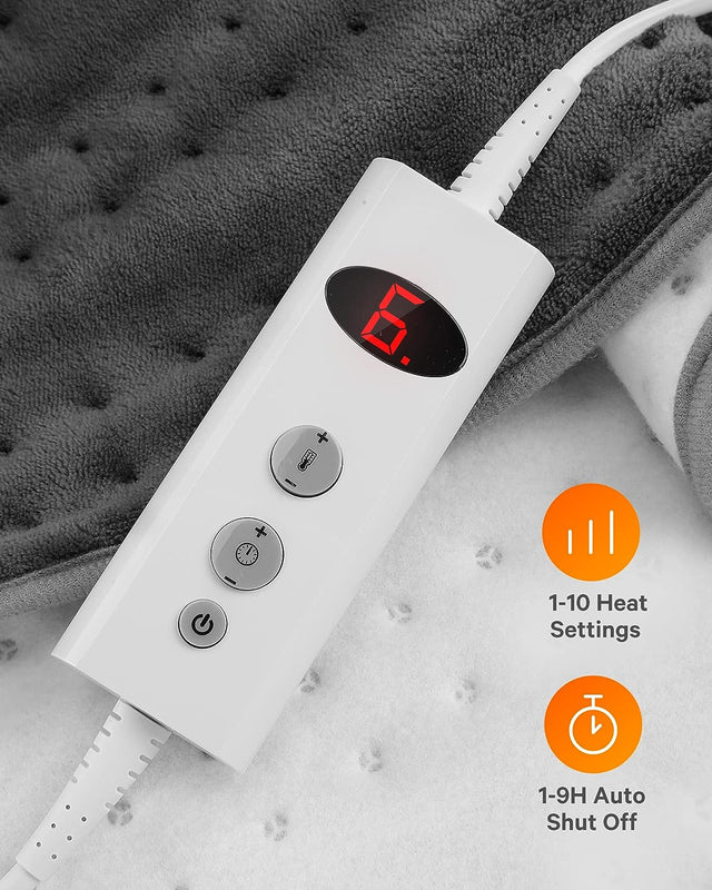 Upplev ökad sömnkomfort - "Soft Coral" elektrisk värmedyna. Justerbar värme &amp; timer - SÄNGVÄRMARE - Seniorliving