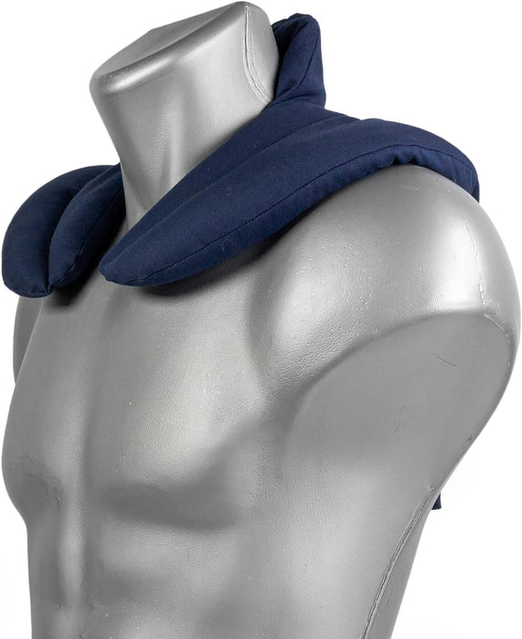 Uppnå välbefinnande och avlastning - Värmekudde för nacke, nacke &amp; rygg med naturlig fyllning (körsbärskärnor) - Nackvärmare - Seniorliving