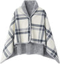 Varm mysig poncho inomhus - One size. Mjuk &amp; läcker fleece med knappar. - Poncho - Seniorliving