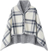 Varm mysig poncho inomhus - One size. Mjuk &amp; läcker fleece med knappar. - Poncho - Seniorliving
